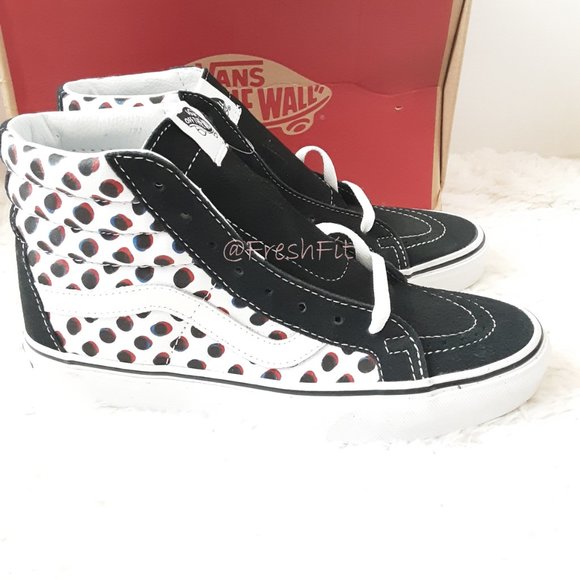 🆕Vans Sk8-Hi Reissue Americana Spotted Dots Skate Shoes 6.5 M | 8.0 W High Tops - Picture 2 of 8